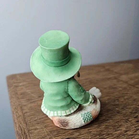 Enesco Calico Kitten Fishin For Good Luck 1996 Priscilla Hillman Figurine 204021 - Picture 3 of 6